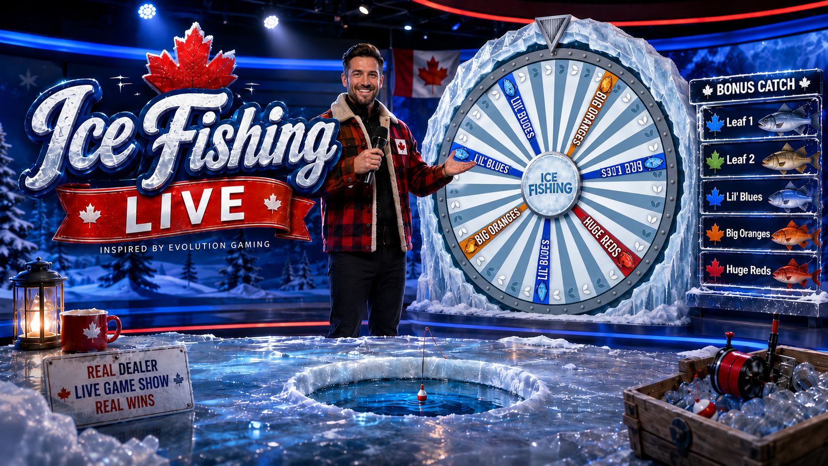 Ice Fishing Live by Evolution Gaming